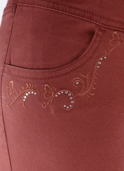 Hose mit funkelnden Glitzersteinchen