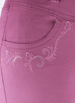 Hose mit funkelnden Glitzersteinchen