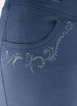 Hose mit funkelnden Glitzersteinchen