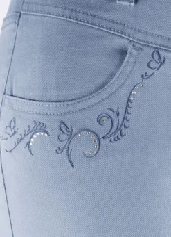 Hose mit funkelnden Glitzersteinchen