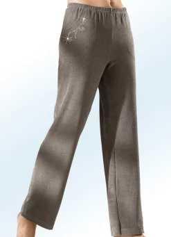 Hose mit hübscher Schmucksteinzier