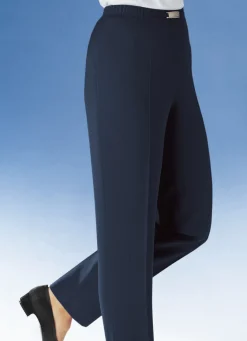 Hose mit Metallzier am Bund in 8 Farben