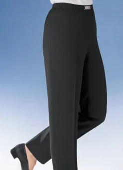 Hose mit Metallzier am Bund in 8 Farben