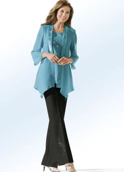 Hose mit schmückendem Strasszier-Motiv