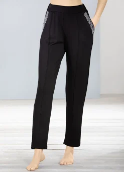 Hose mit Schmucksteinzier