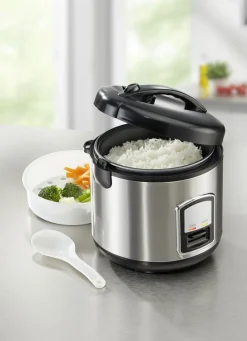 2-in-1 Reiskocher mit praktischer Dampfgarfunktion