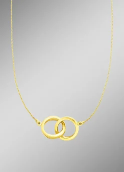 In schönem Design: Halskette mit 2 Ringen
