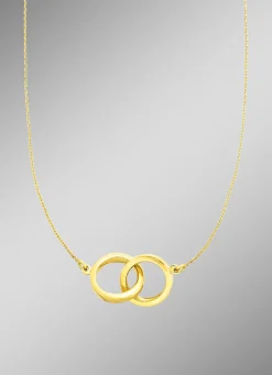 In schönem Design: Halskette mit 2 Ringen