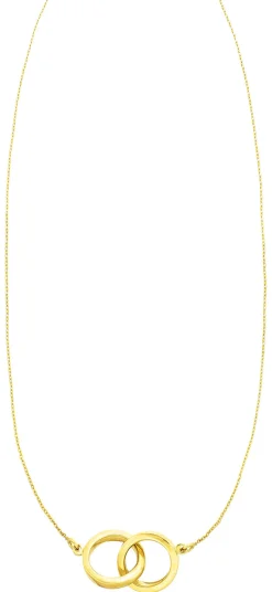 In schönem Design: Halskette mit 2 Ringen