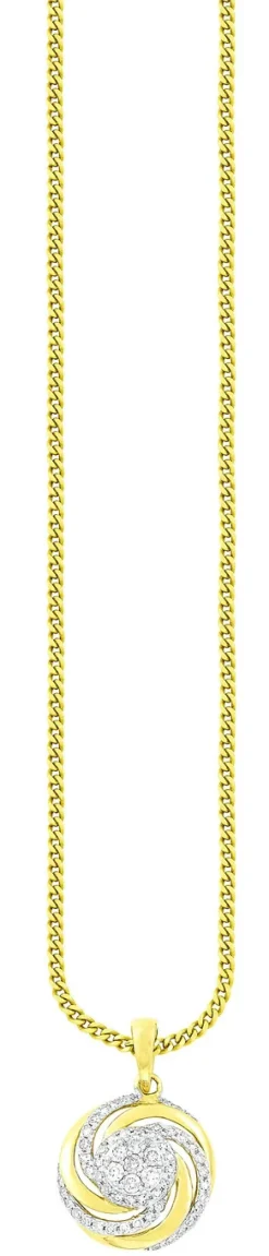 Interessanter Anhänger mit 7 Brillanten und 56 Diamanten