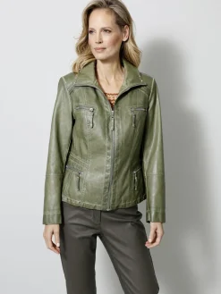 Jacke aus Lederimitat