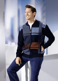 Jacke mit durchgehendem Reißverschluss in 2 Farben