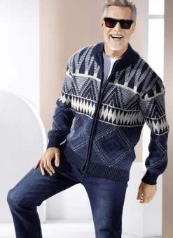 Jacke mit Jacquarddessin