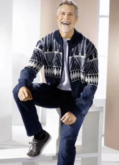 Jacke mit Jacquarddessin