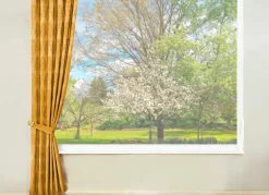 Jacquard-Übergardine mit Universalschienenband