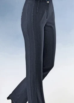 Jeans mit angeschnittenem Bund