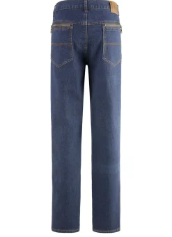 Jeans mit Dehnbundeinsätzen in 3 Farben