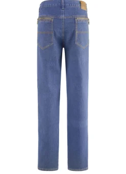 Jeans mit Dehnbundeinsätzen in 3 Farben