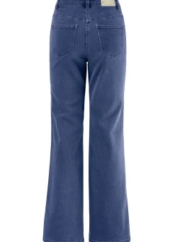 Jeans mit Ziersteppungen im Ethno-Stil