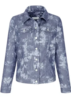 Jeansjacke mit Knopfleiste
