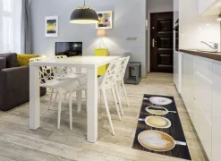 Küchenläufer Kaffeetassen, mit rutschhemmender Rückseite