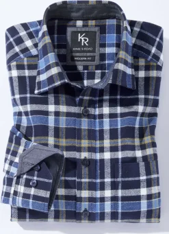 King's Road-Flanellhemd in 6 Farben