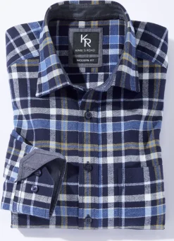 King's Road-Flanellhemd in 6 Farben
