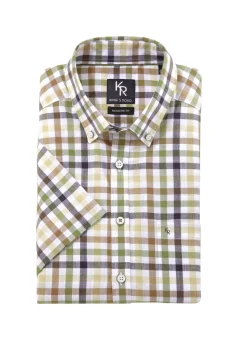 King's Road-Hemd mit Button-Down-Kragen in 4 Farben