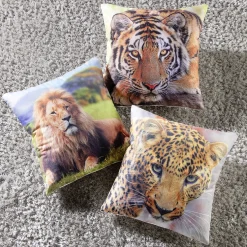 Kissenbezüge mit Raubtiermotiv