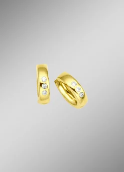 Klappcreolen mit synth. Zirkonia