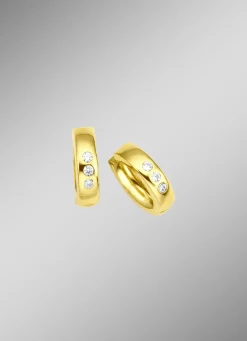 Klappcreolen mit synth. Zirkonia