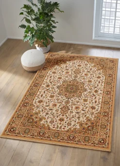 Klassisch gemusterte, gewebte Brücken und Teppiche