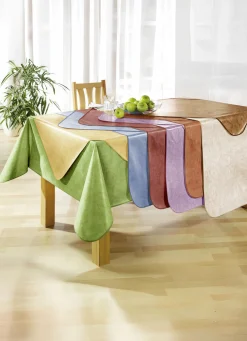 Klassisch marmorierte Wachstuch-Tischdecke