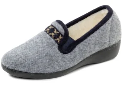Klassische Damen-Hausschuhe, mit Gummizug