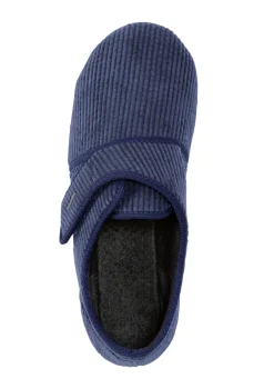 Klassische Herren-Hausschuhe, mit Klettverschluss