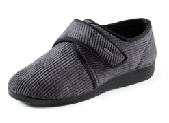 Klassische Herren-Hausschuhe, mit Klettverschluss