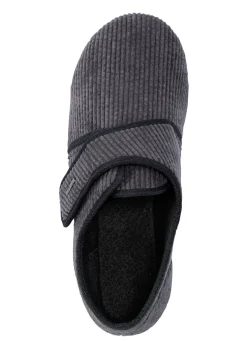 Klassische Herren-Hausschuhe, mit Klettverschluss