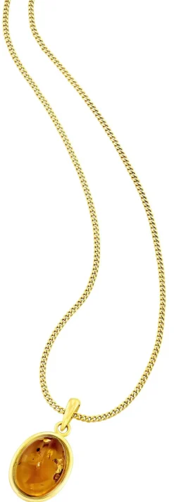 Klassischer Anhänger mit echt Bernstein