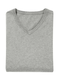 Klassischer V-Pullover in 4 Farben