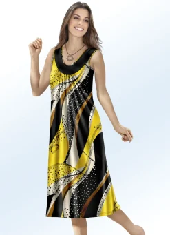 Klaus Modelle Kleid mit farbbrillantem Druckdessin