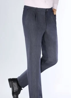 Klaus Modelle-Edeljeans mit Bundfalten in 2 Farben