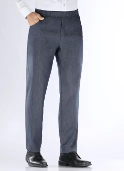 Klaus Modelle-Edel-Schlupfjeans mit Gummibund in 2 Farben