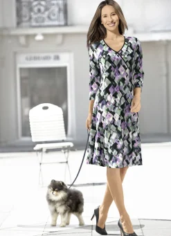 Kleid in Wickeloptik