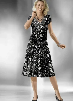 Kleid in Wickel-Optik