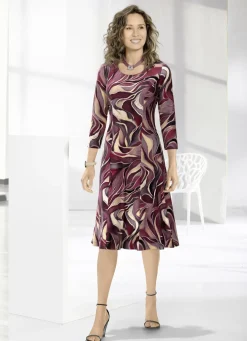 Kleid mit farbbrillantem Druck