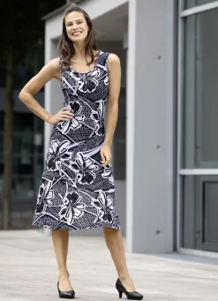 Kleid mit Floral-Dessin