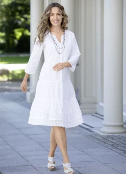 Kleid, 2-tlg. mit toller Stickerei