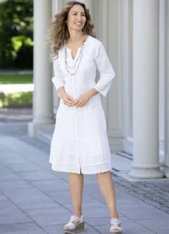 Kleid, 2-tlg. mit toller Stickerei