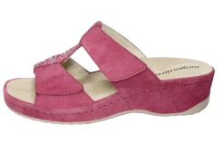 Klett-Pantolette aus echtem Leder