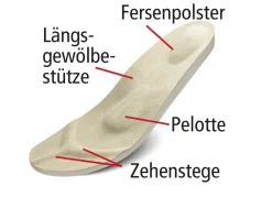 Klett-Pantolette aus echtem Leder